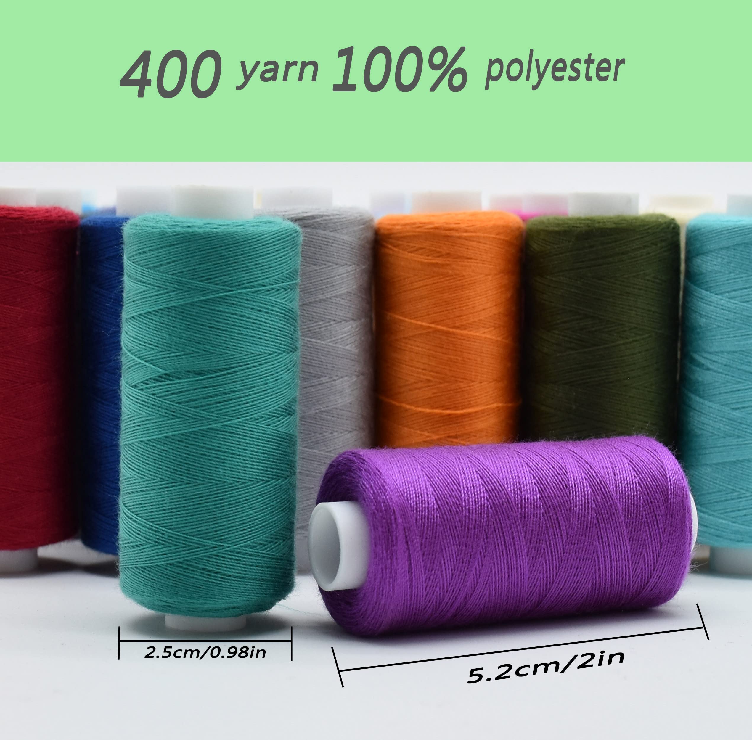 Amazon.com: Sewing Machine Threads Kits, 36 Colors Polyester